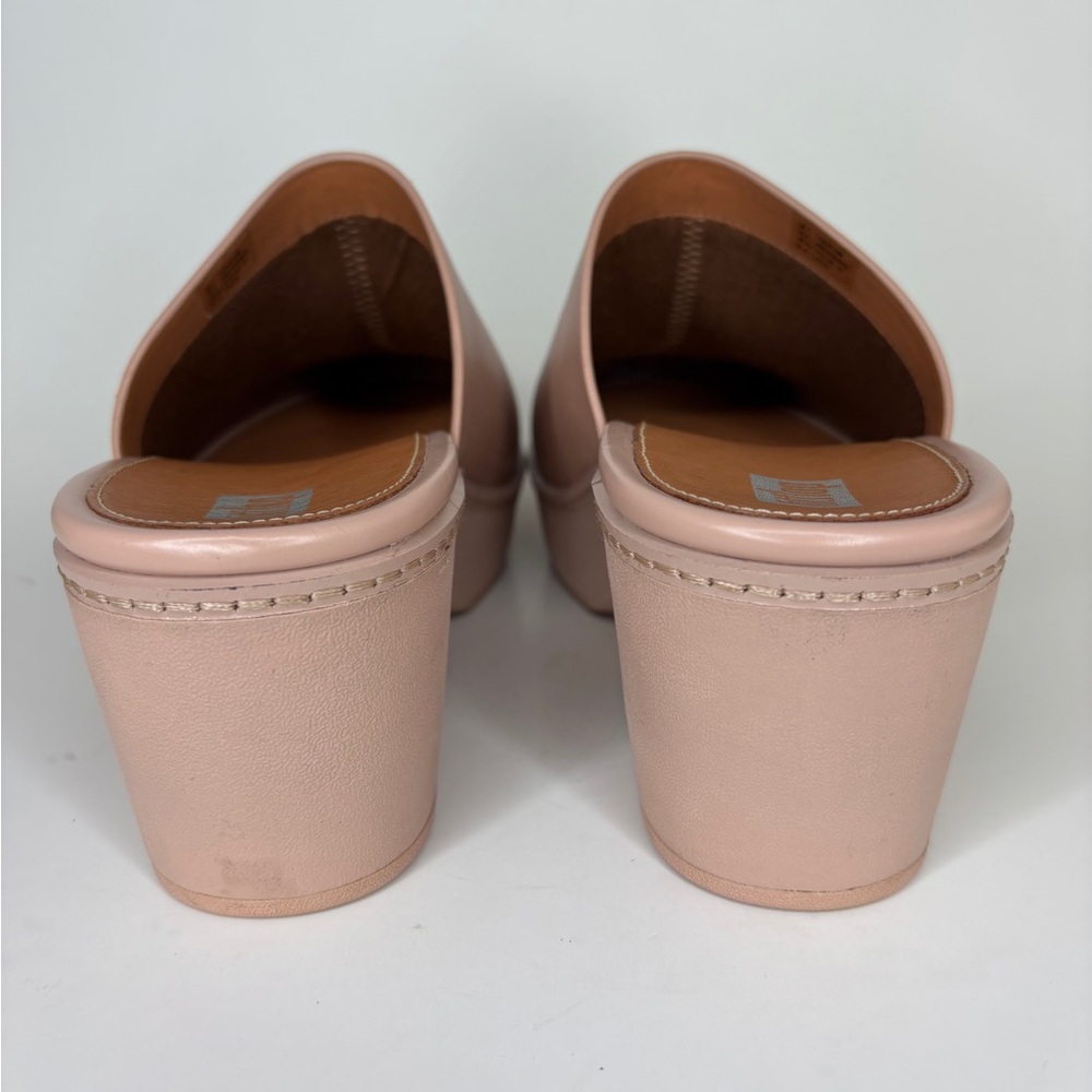 FitFlop CushX Chunky-Heel Mules – platform Beige Size US 9 EU 41 Comfort Clog - Picture 11 of 16